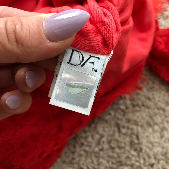 🔥DVF ZARITA LACE SHEATH DRESS RED 8 - Picture 8 of 8